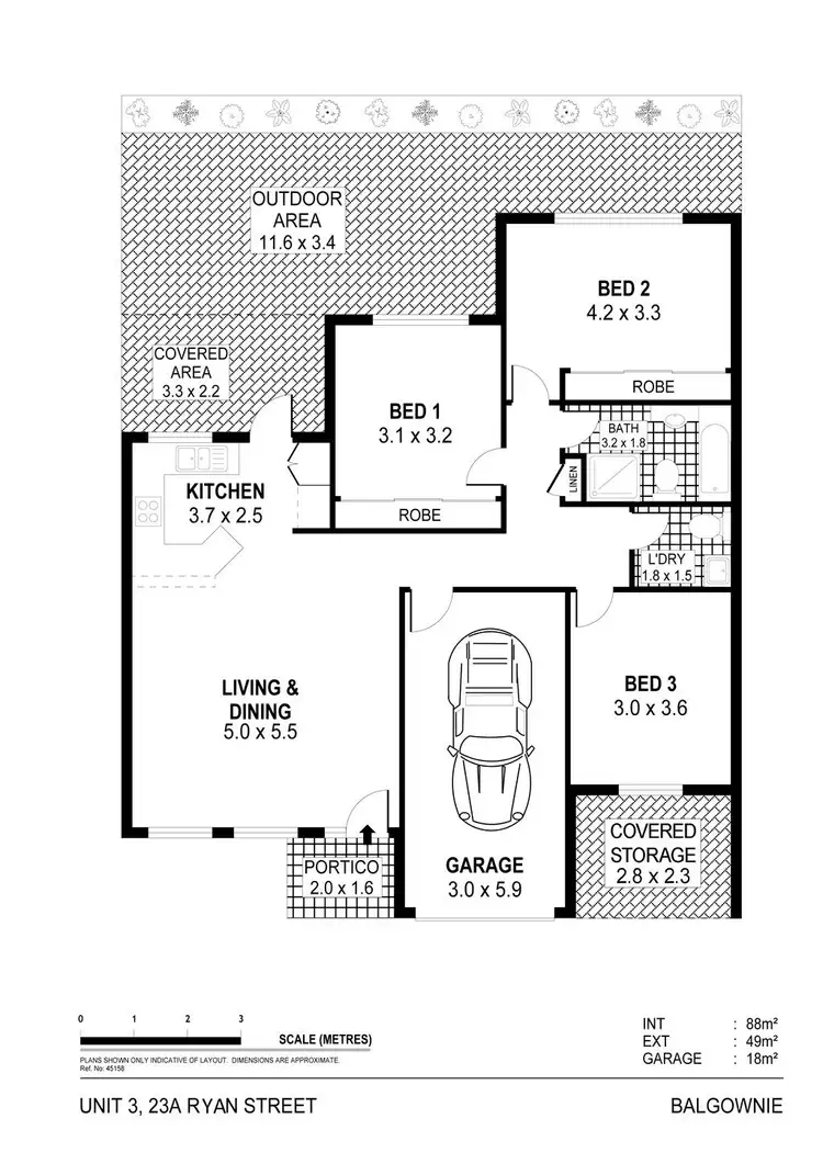Floorplan of Homely villa listing, 3/23a Ryan Street, Balgownie NSW 2519