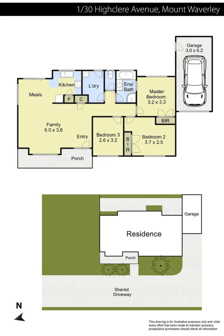 Floorplan of Homely unit listing, 1/30 Highclere Avenue, Mount Waverley VIC 3149