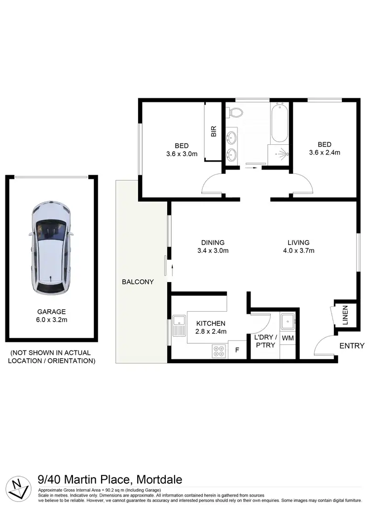 Floorplan of Homely unit listing, 9/40 Martin Place, Mortdale NSW 2223