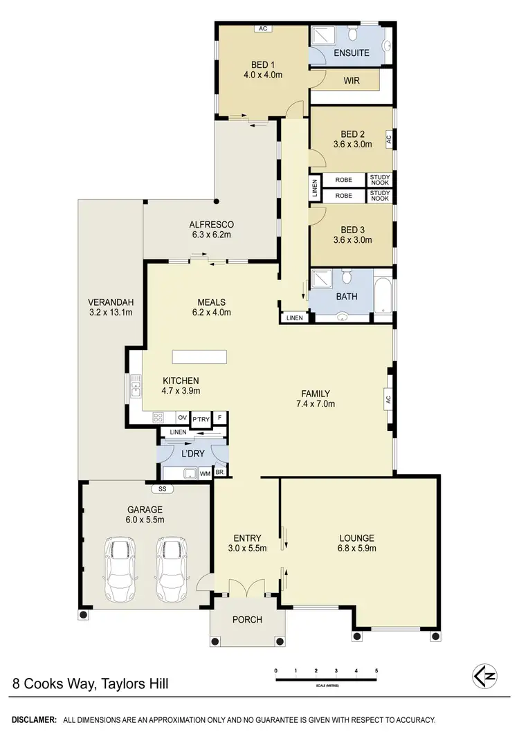 Floorplan of Homely house listing, 8 Cooks Way, Taylors Hill VIC 3037