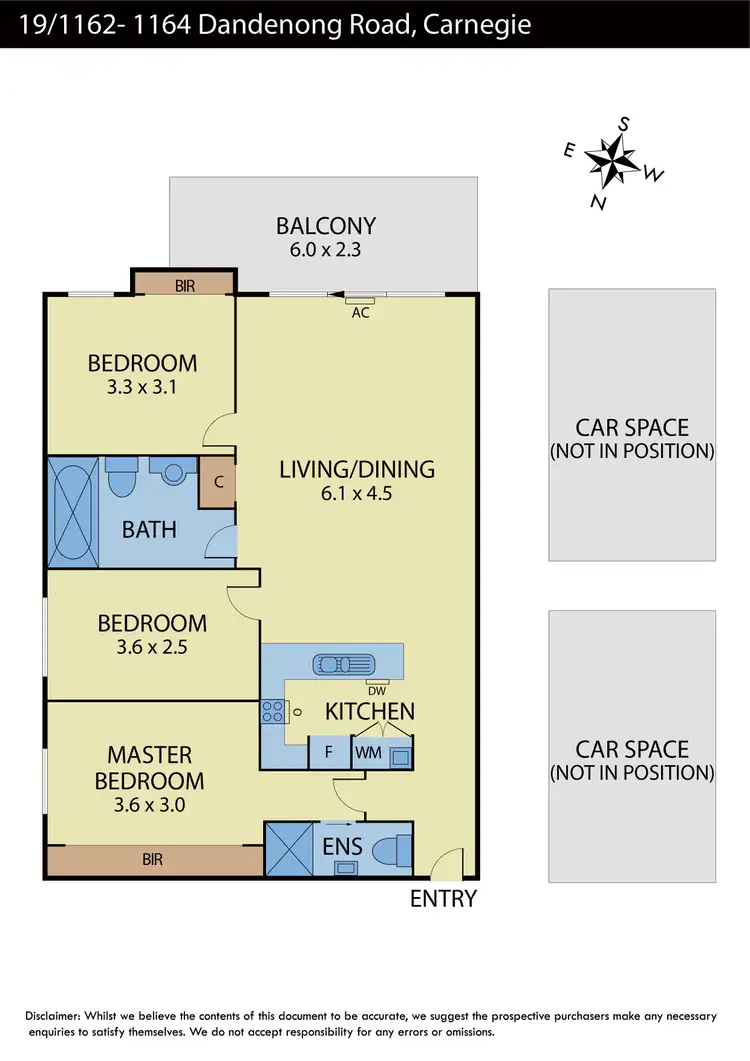 Floorplan of Homely apartment listing, 19/1162-1164 Dandenong Road, Carnegie VIC 3163