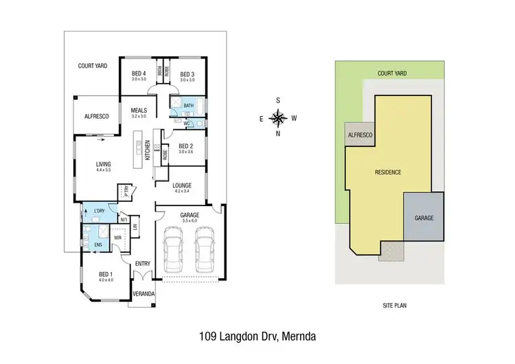 Floorplan of Homely house listing, 109 Langdon Drive, Mernda VIC 3754