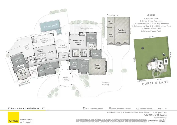Floorplan of Homely house listing, 27 Burton Lane, Samford Valley QLD 4520