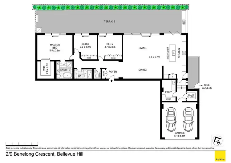 Floorplan of Homely apartment listing, 2/9 Benelong Crescent, Bellevue Hill NSW 2023