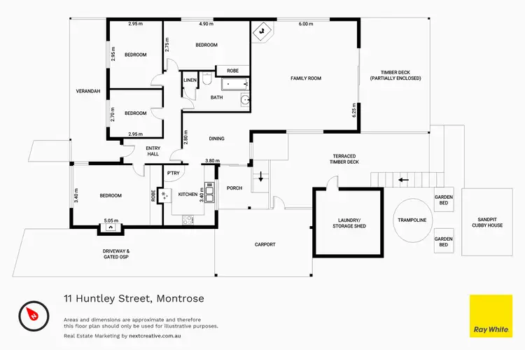 Floorplan of Homely house listing, 11 Huntley Street, Montrose TAS 7010