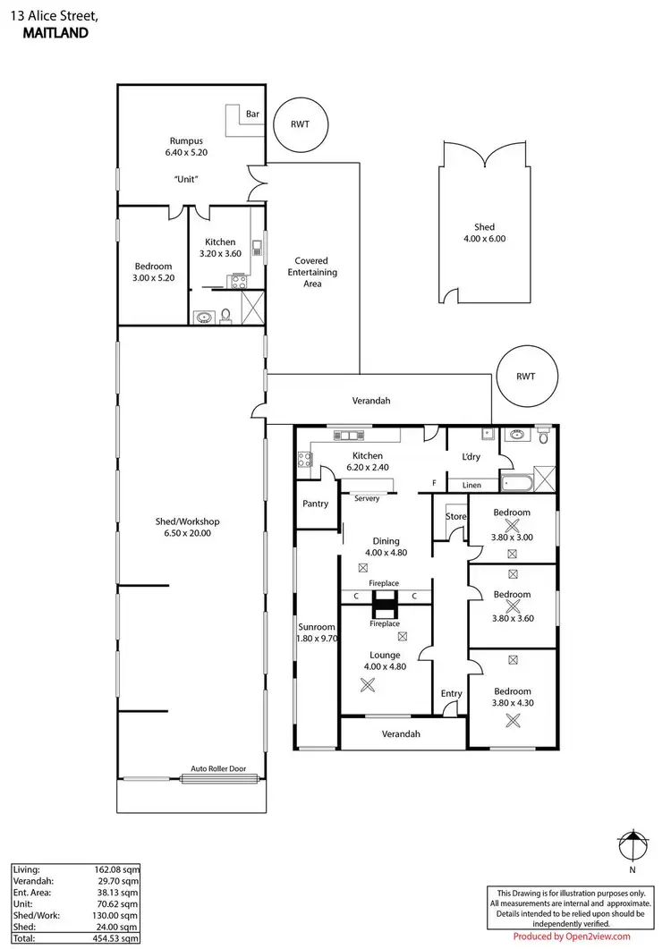 Floorplan of Homely house listing, 13-15 Alice Street, Maitland SA 5573