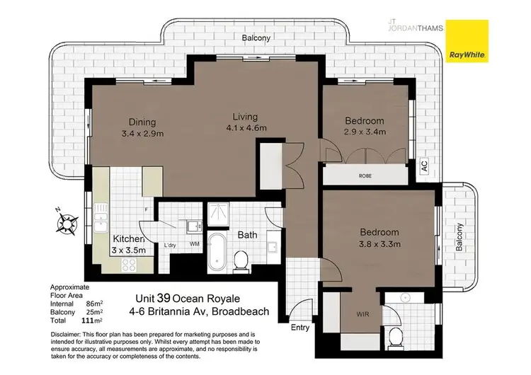 Floorplan of Homely apartment listing, 39/4 Britannia Avenue, Broadbeach QLD 4218