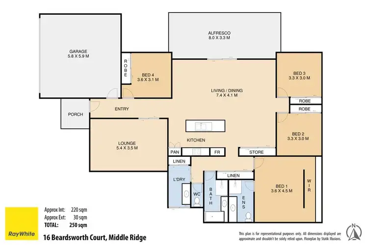 Floorplan of Homely house listing, 16 Beardsworth Court, Middle Ridge QLD 4350