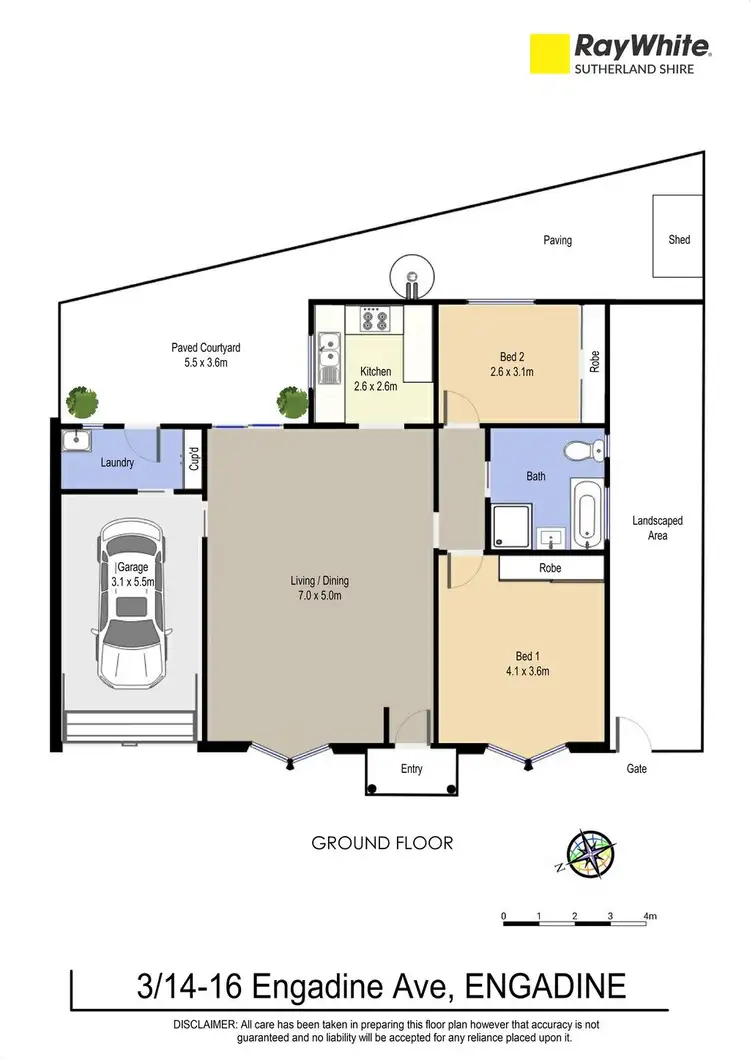 Floorplan of Homely villa listing, 3/14-16 Engadine Avenue, Engadine NSW 2233