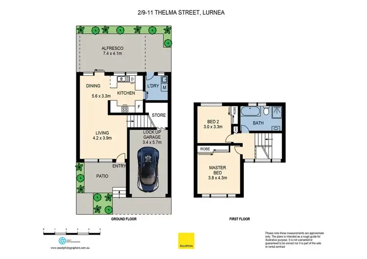 Floorplan of Homely townhouse listing, 2/9-11 Thelma Street, Lurnea NSW 2170