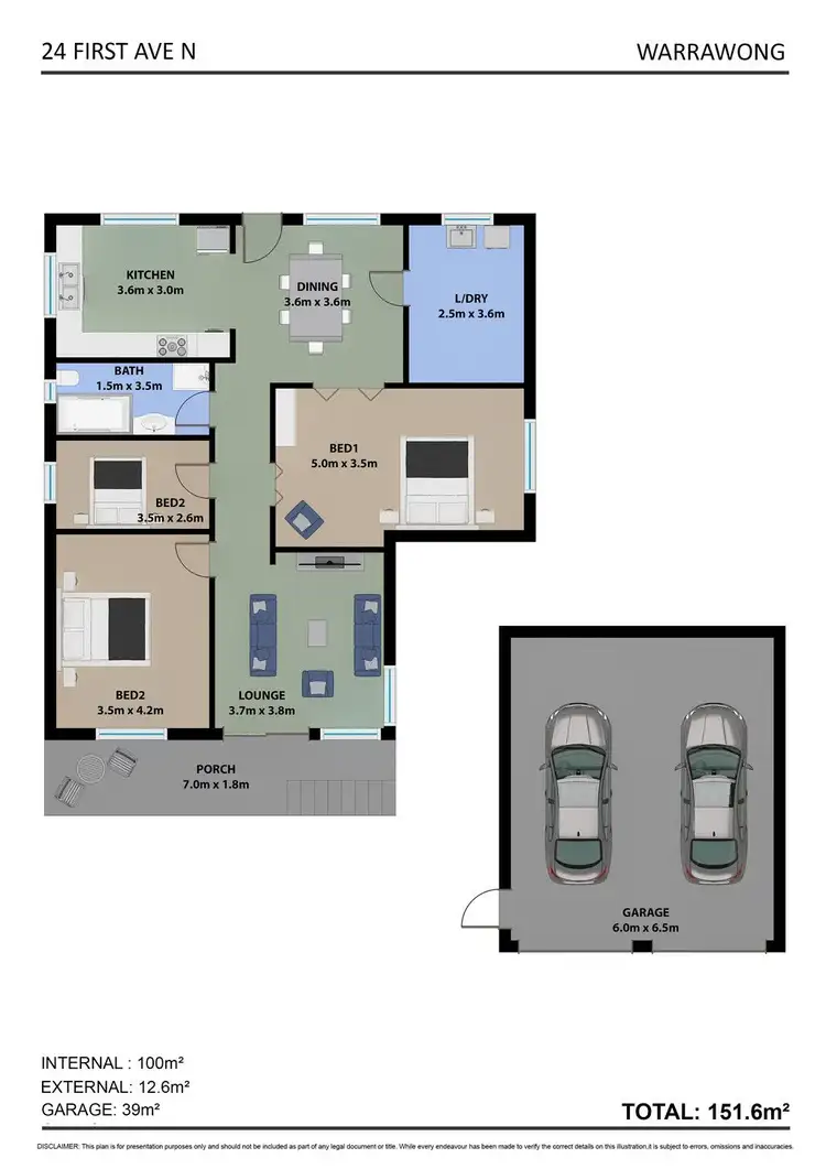 Floorplan of Homely house listing, 24 First Avenue North, Warrawong NSW 2502