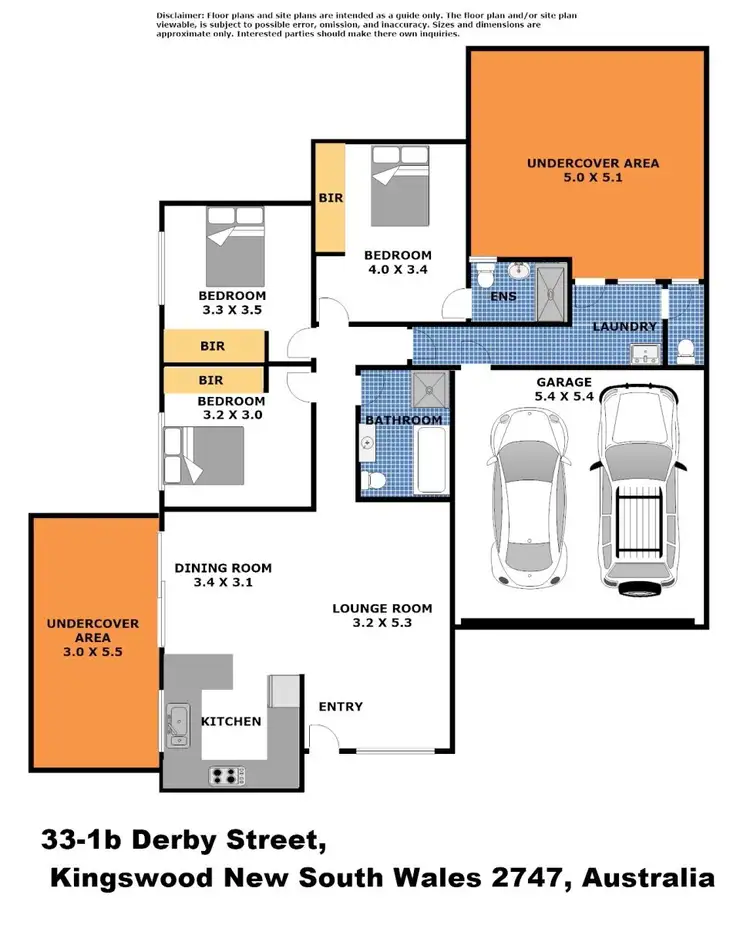 Floorplan of Homely villa listing, 33/1B Derby Street, Kingswood NSW 2747