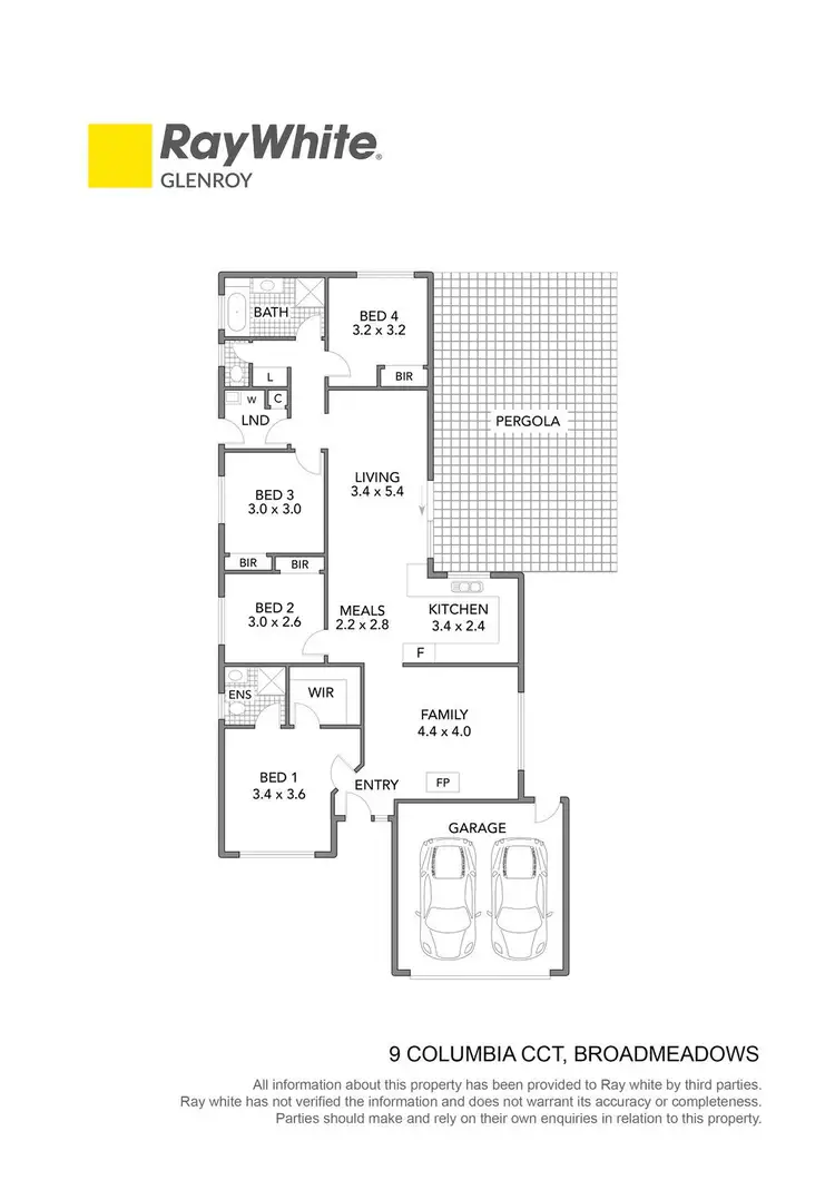 Floorplan of Homely house listing, 9 Columbia Circuit (Kingston Gardens), Broadmeadows VIC 3047
