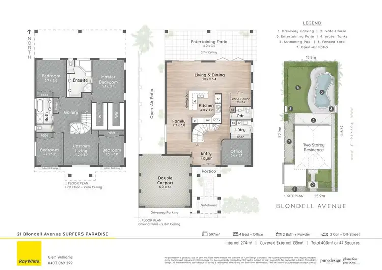 Floorplan of Homely house listing, 21 Blondell Avenue, Surfers Paradise QLD 4217