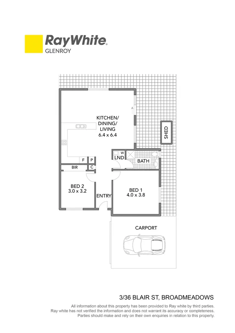 Floorplan of Homely villa listing, 3/36 Blair Street, Broadmeadows VIC 3047