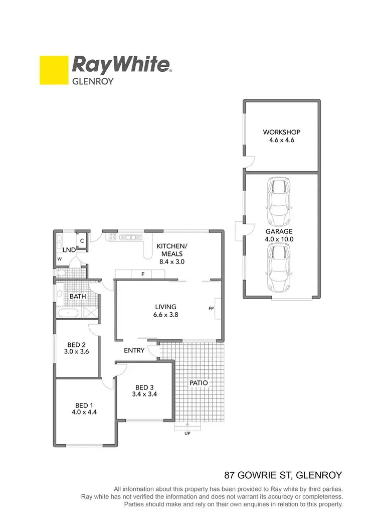 Floorplan of Homely house listing, 87 Gowrie Street, Glenroy VIC 3046