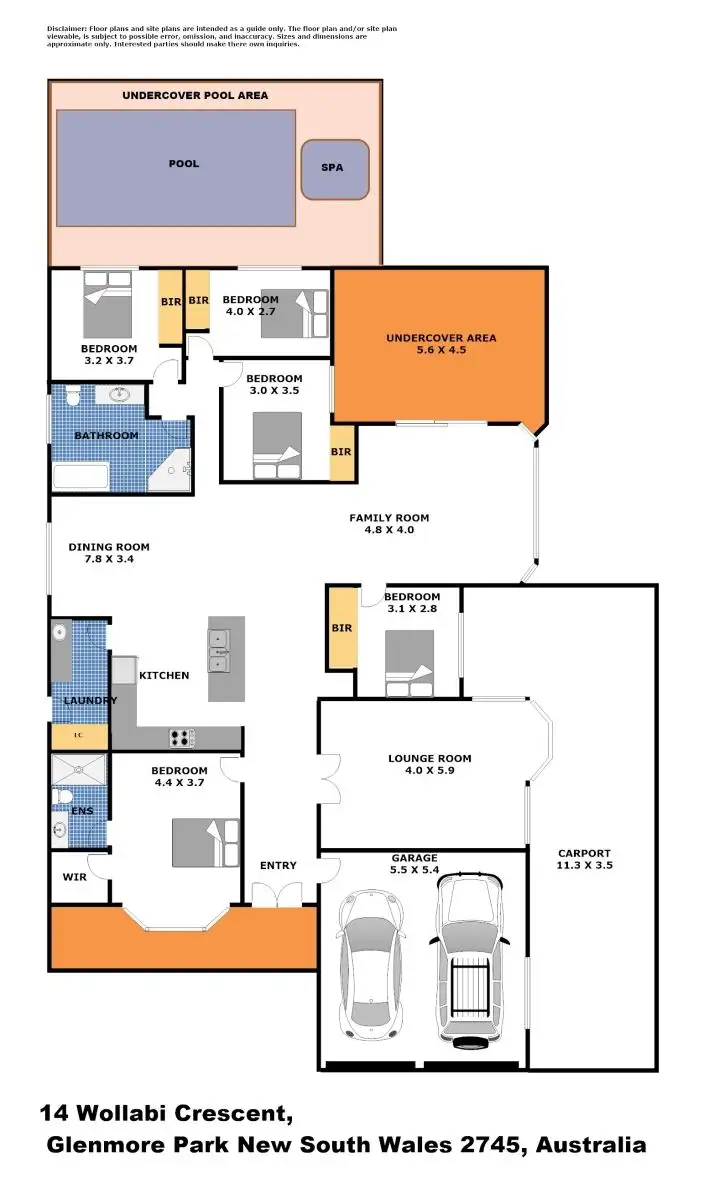 Floorplan of Homely house listing, 14 Wollabi Crescent, Glenmore Park NSW 2745