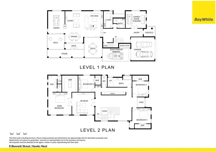 Floorplan of Homely house listing, 8 Bennett Street, Hawks Nest NSW 2324