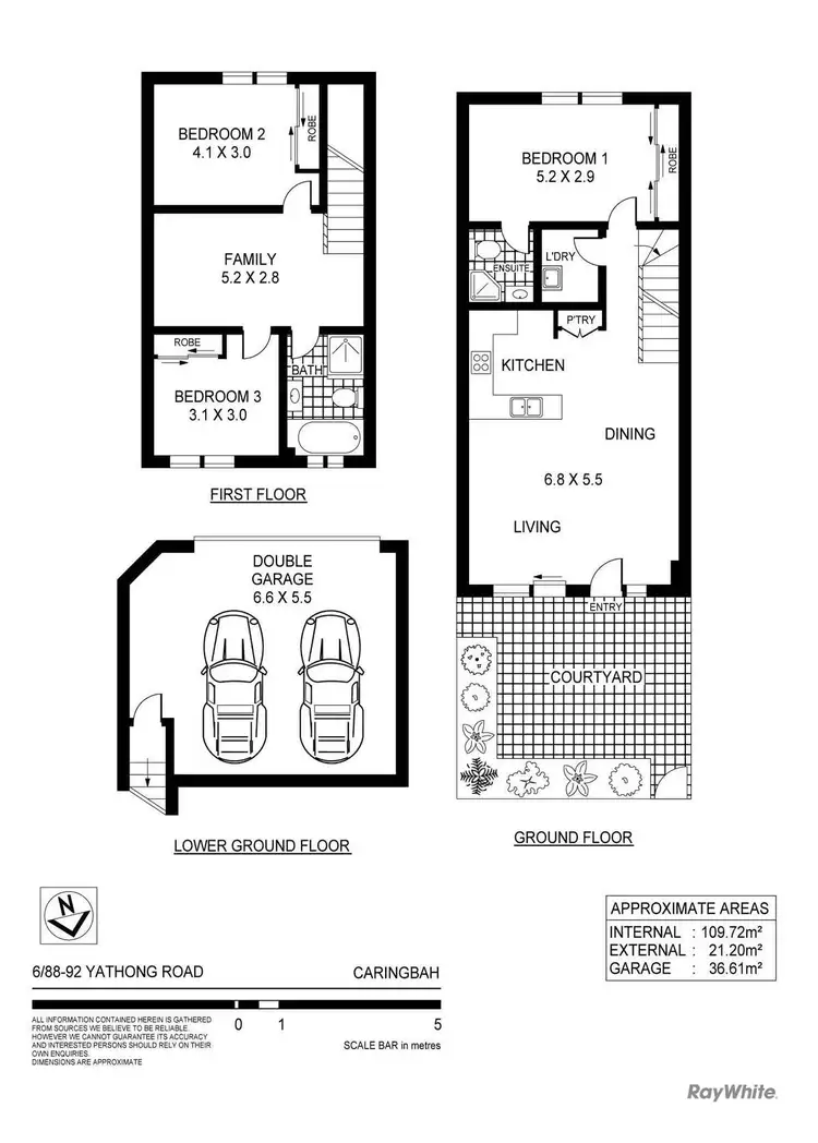 Floorplan of Homely townhouse listing, 6/88-92 Yathong Road, Caringbah NSW 2229
