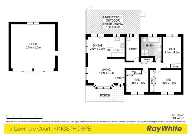Floorplan of Homely house listing, 3 Lawmere Court, Kingsthorpe QLD 4400