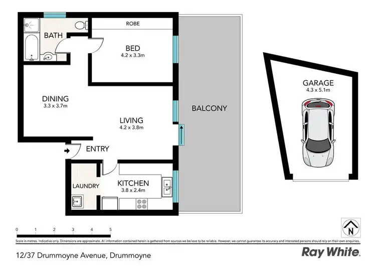 Floorplan of Homely apartment listing, 12/37 Drummoyne Avenue, Drummoyne NSW 2047