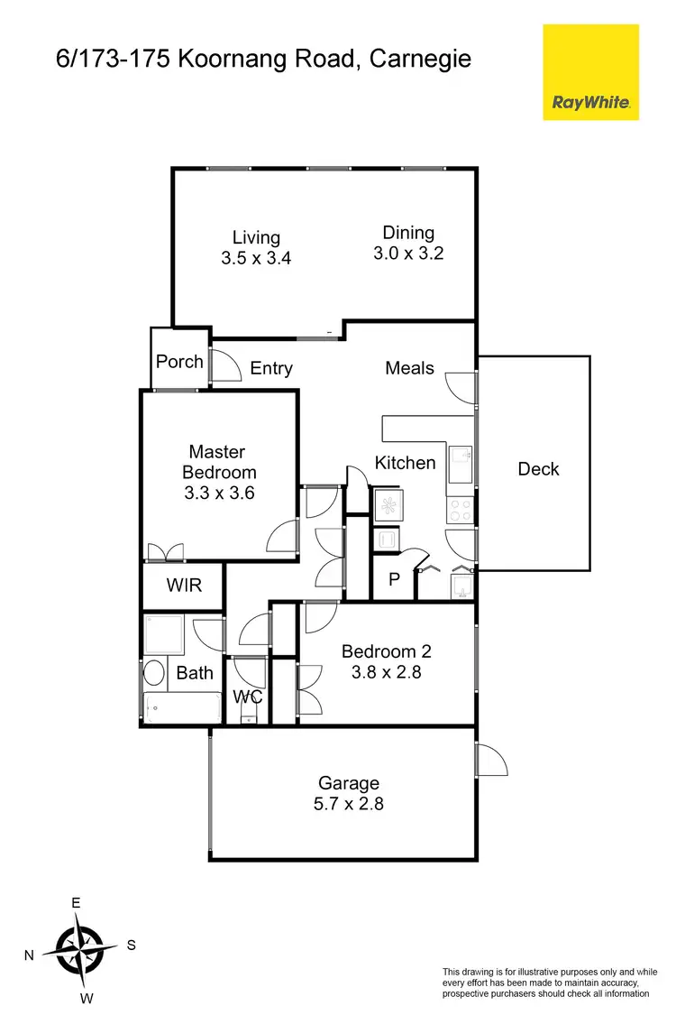 Floorplan of Homely unit listing, 6/173-175 Koornang Road, Carnegie VIC 3163
