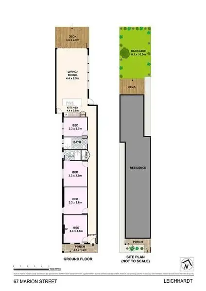 Floorplan of Homely house listing, 67 Marion Street, Leichhardt NSW 2040