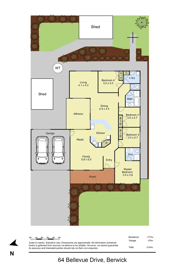 Floorplan of Homely house listing, 64 Bellevue Drive, Berwick VIC 3806