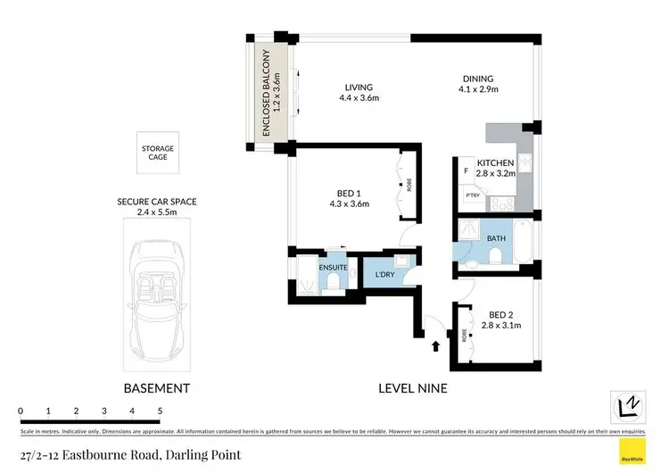 Floorplan of Homely apartment listing, 27/2-12 Eastbourne Road, Darling Point NSW 2027