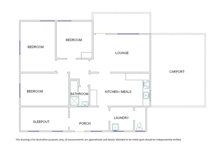 Floorplan of Homely house listing, 22-24 Salom Street, Bordertown SA 5268