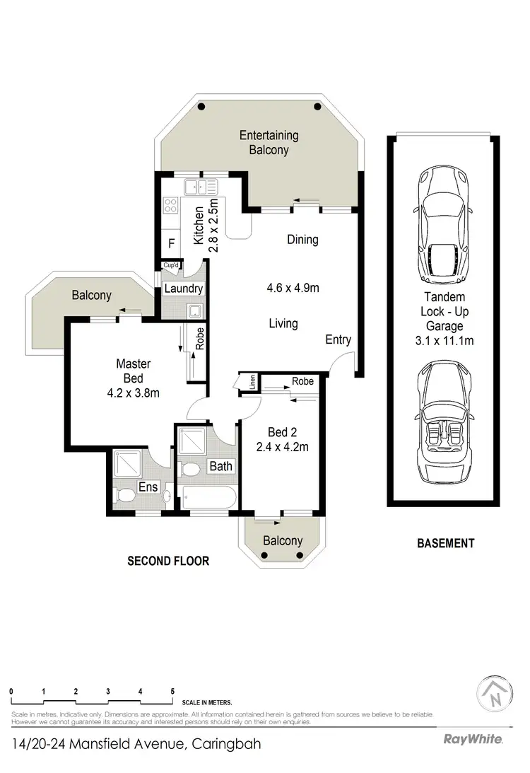 Floorplan of Homely apartment listing, 14/20-24 Mansfield Avenue, Caringbah NSW 2229
