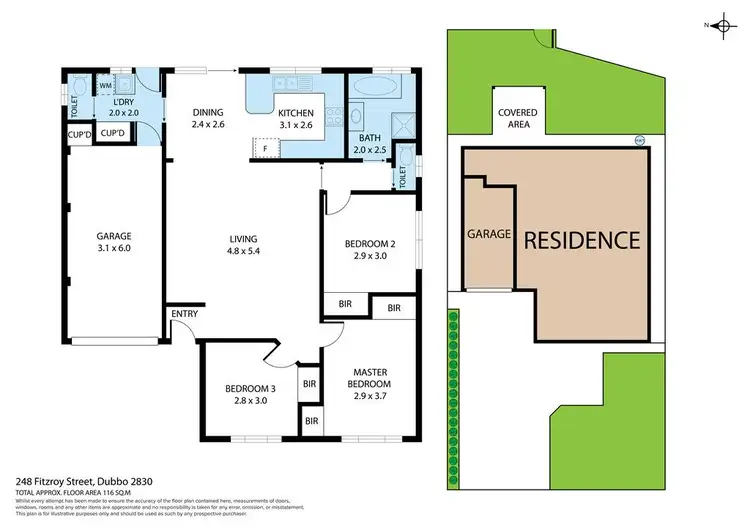 Floorplan of Homely house listing, 248 Fitzroy Street, Dubbo NSW 2830