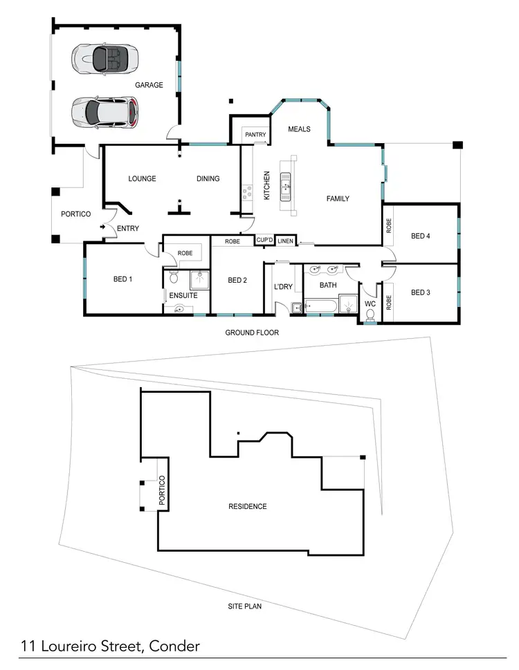 Floorplan of Homely house listing, 11 Loureiro Street, Conder ACT 2906