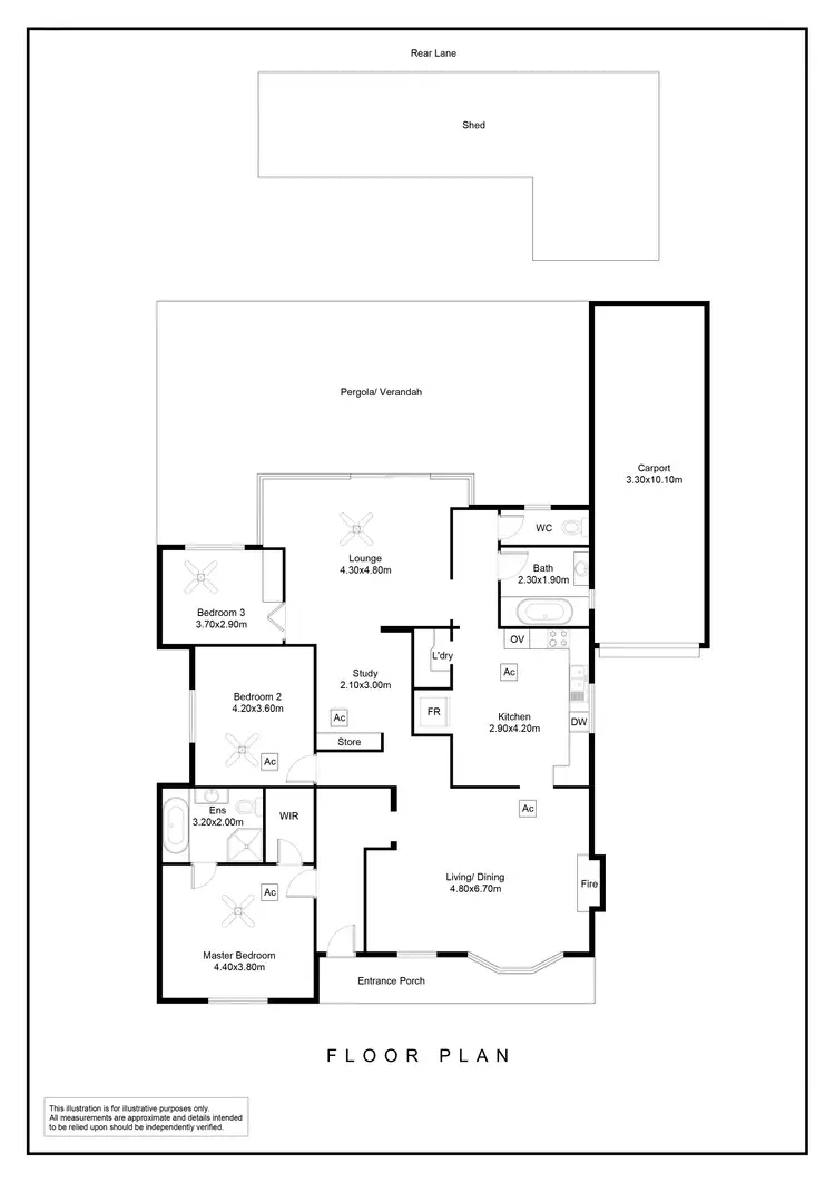 Floorplan of Homely house listing, 40 Swan Street, Grange SA 5022