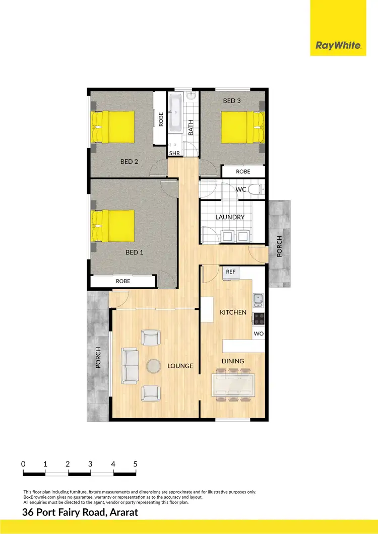 Floorplan of Homely house listing, 36 Port Fairy Road, Ararat VIC 3377
