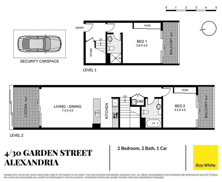 Floorplan of Homely apartment listing, 4/30-44 Garden Street, Alexandria NSW 2015