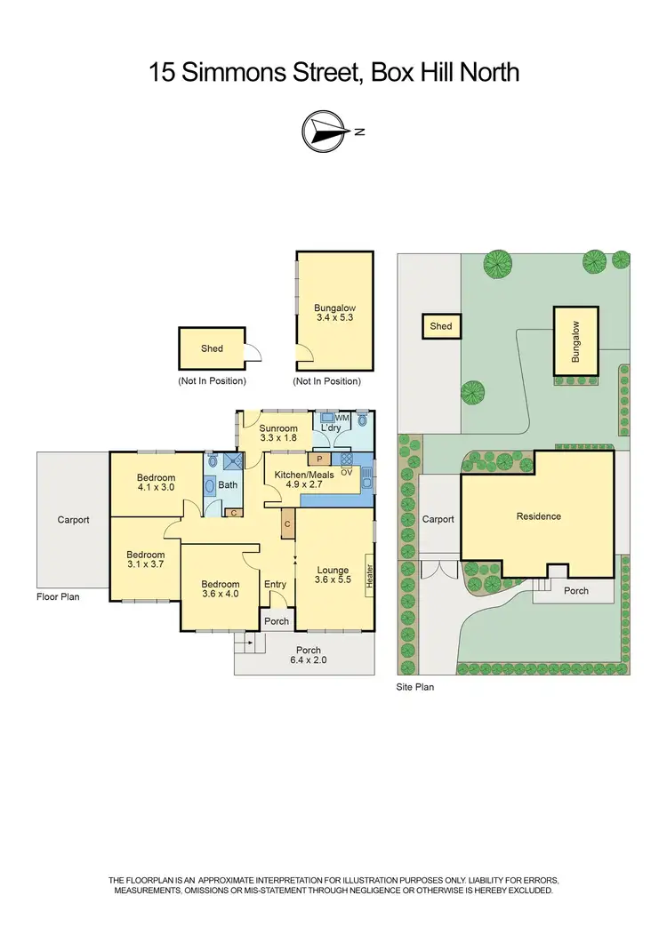 Floorplan of Homely house listing, 15 Simmons Street, Box Hill North VIC 3129