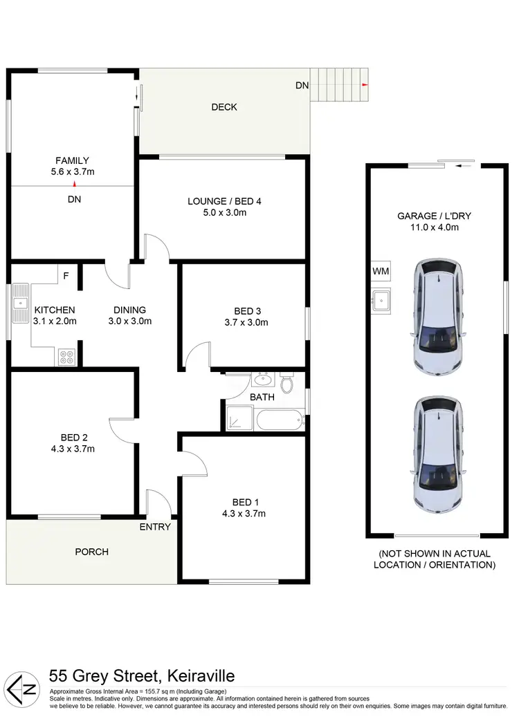 Floorplan of Homely house listing, 55 Grey Street, Keiraville NSW 2500