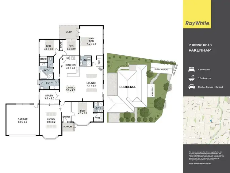 Floorplan of Homely house listing, 13 Irving Road, Pakenham VIC 3810