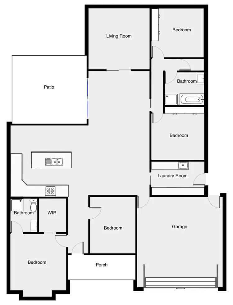 Floorplan of Homely house listing, 16 Lakeview Court, Mildura VIC 3500