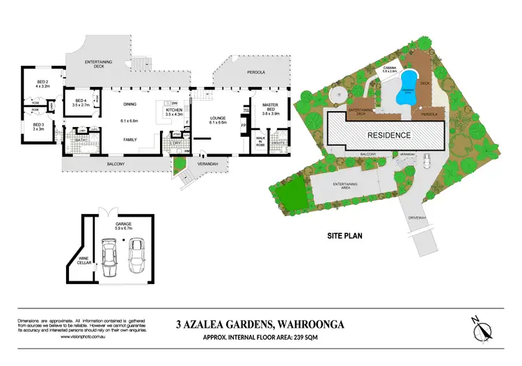 Floorplan of Homely house listing, 3 Azalea Gardens, Wahroonga NSW 2076