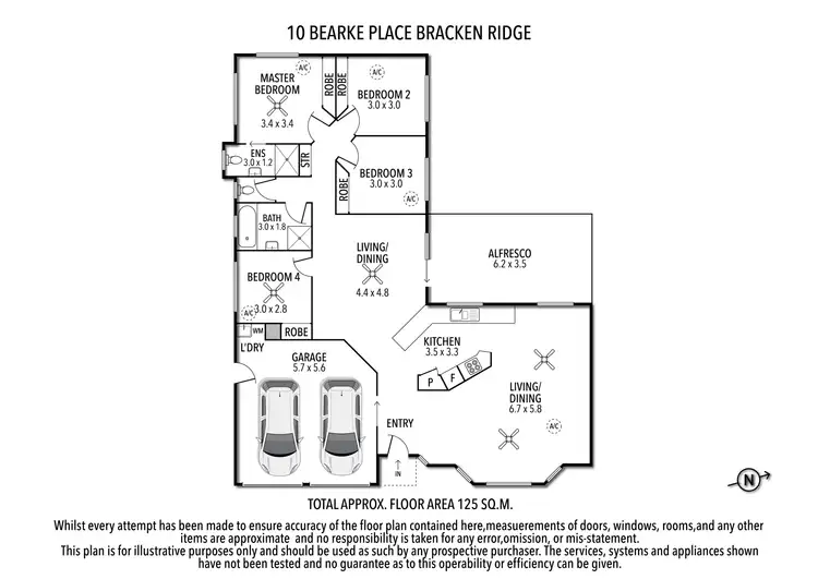 Floorplan of Homely house listing, 10 Bearke Place, Bracken Ridge QLD 4017