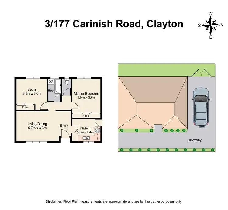 Floorplan of Homely unit listing, 3/177 Carinish Road, Clayton VIC 3168