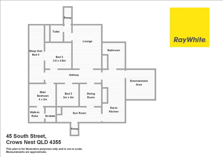Floorplan of Homely house listing, 45 South Street, Crows Nest QLD 4355