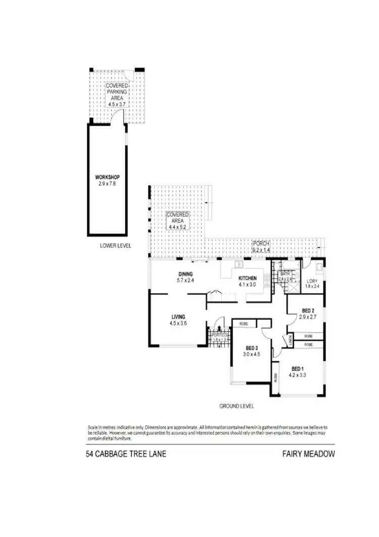 Floorplan of Homely house listing, 54 Cabbage Tree Lane, Fairy Meadow NSW 2519