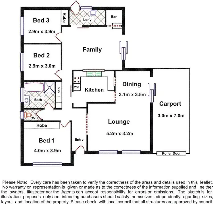 Floorplan of Homely house listing, 16 Third Street, Bute SA 5560