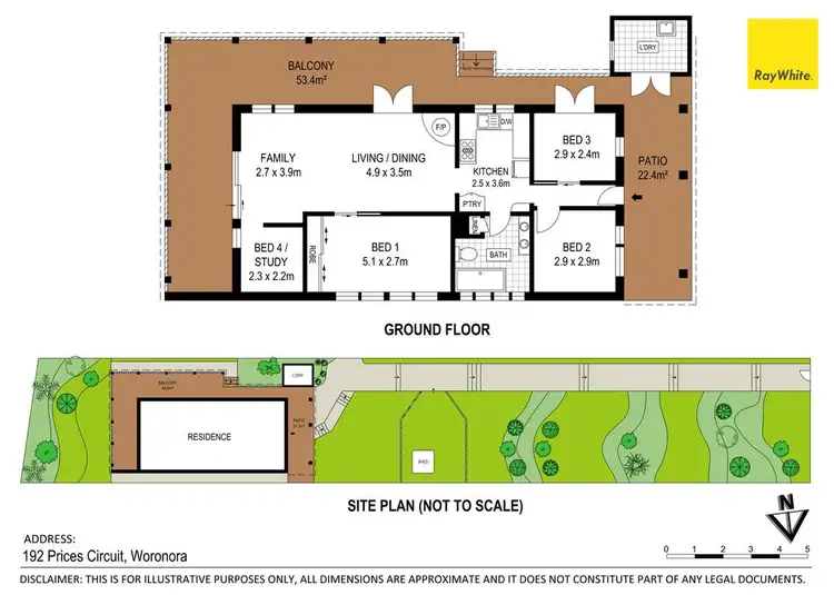 Floorplan of Homely house listing, 192 Prices Circuit, Woronora NSW 2232