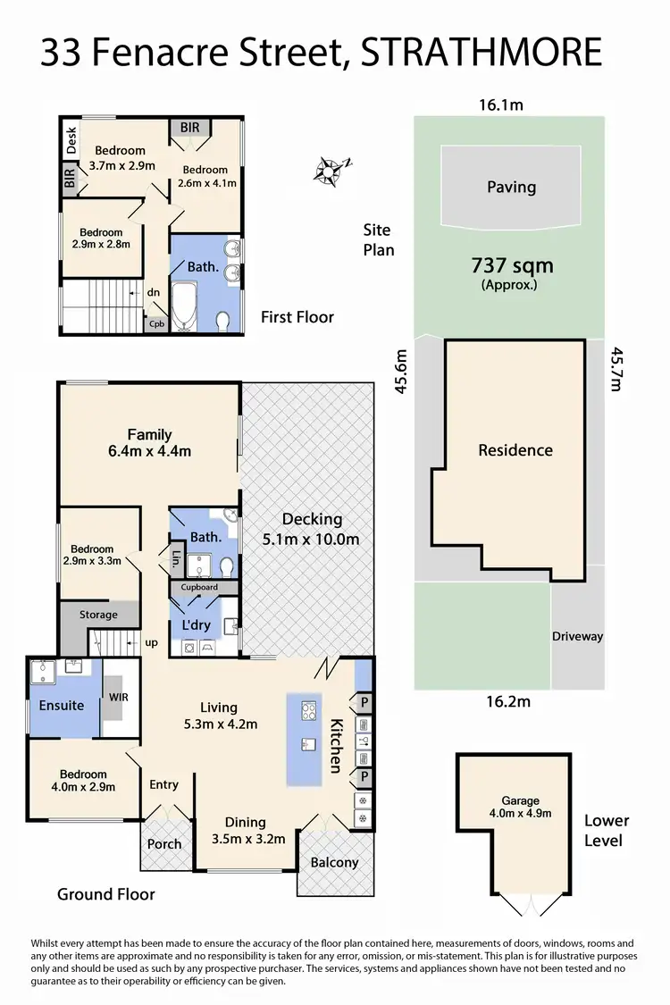 Floorplan of Homely house listing, 33 Fenacre Street, Strathmore VIC 3041