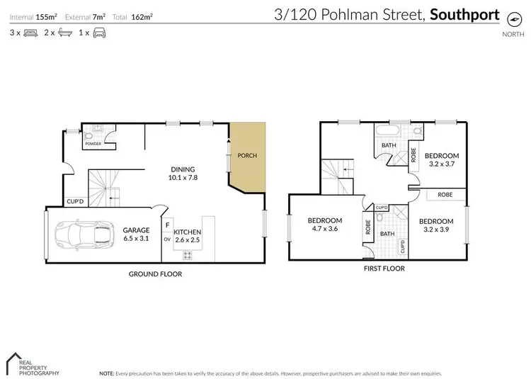 Floorplan of Homely townhouse listing, 3/120 Pohlman Street, Southport QLD 4215