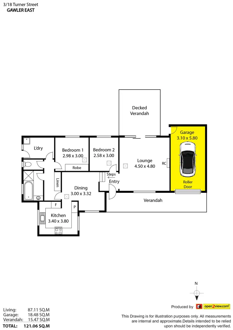Floorplan of Homely house listing, Unit 3/18 Turner Street, Gawler East SA 5118